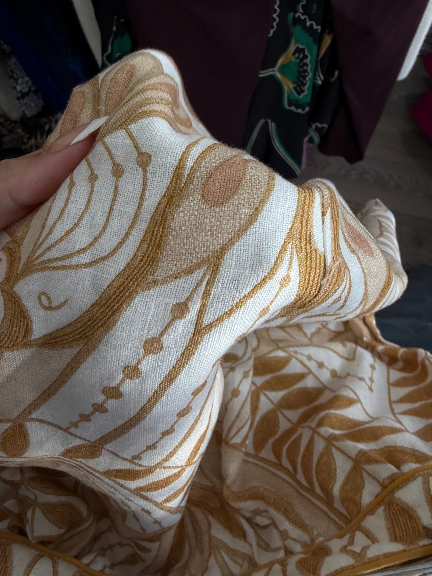 Preloved, Yellow Farmrio Skirt, UK 12
