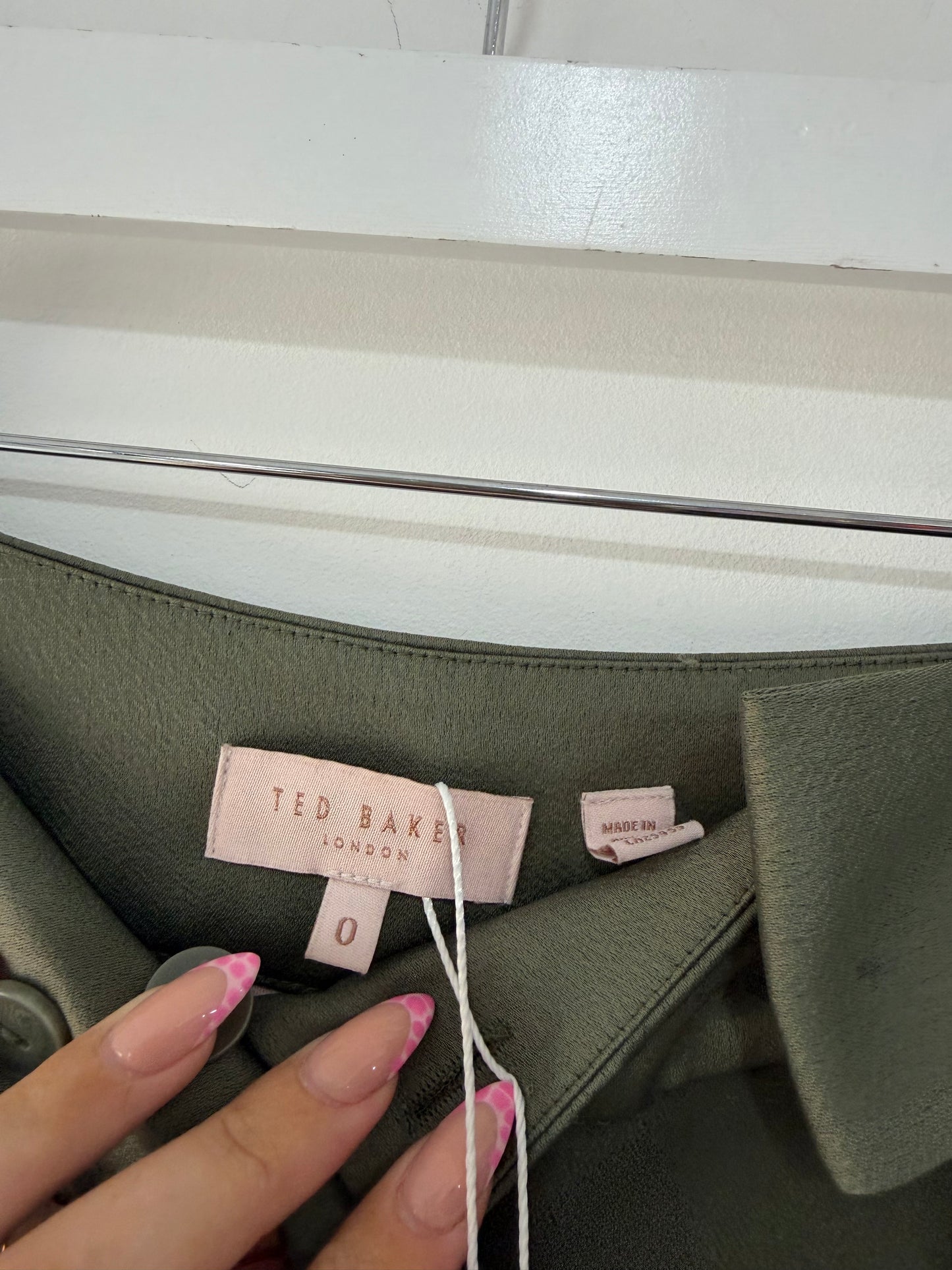 Pre-loved Khaki Ted Baker Trousers, XS