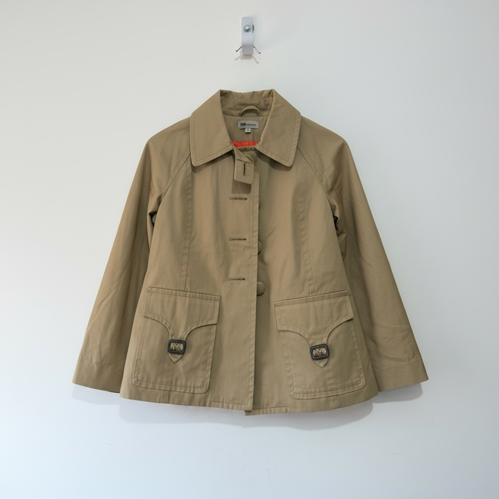 Pre-owned beige J&MDavidson Jacket, Size 10