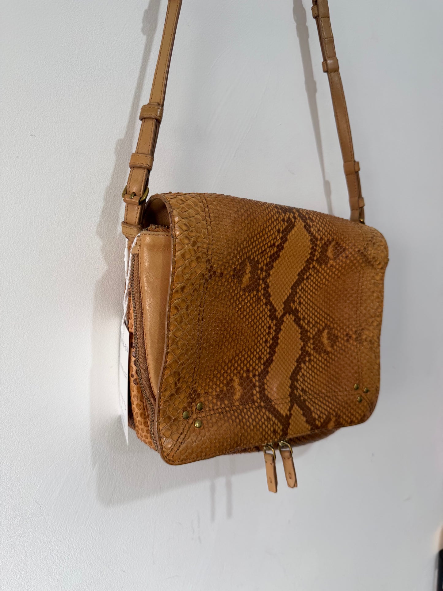 Preloved Jerome Dreyfuss Crossbody Bag Medium Snakeskin Igor