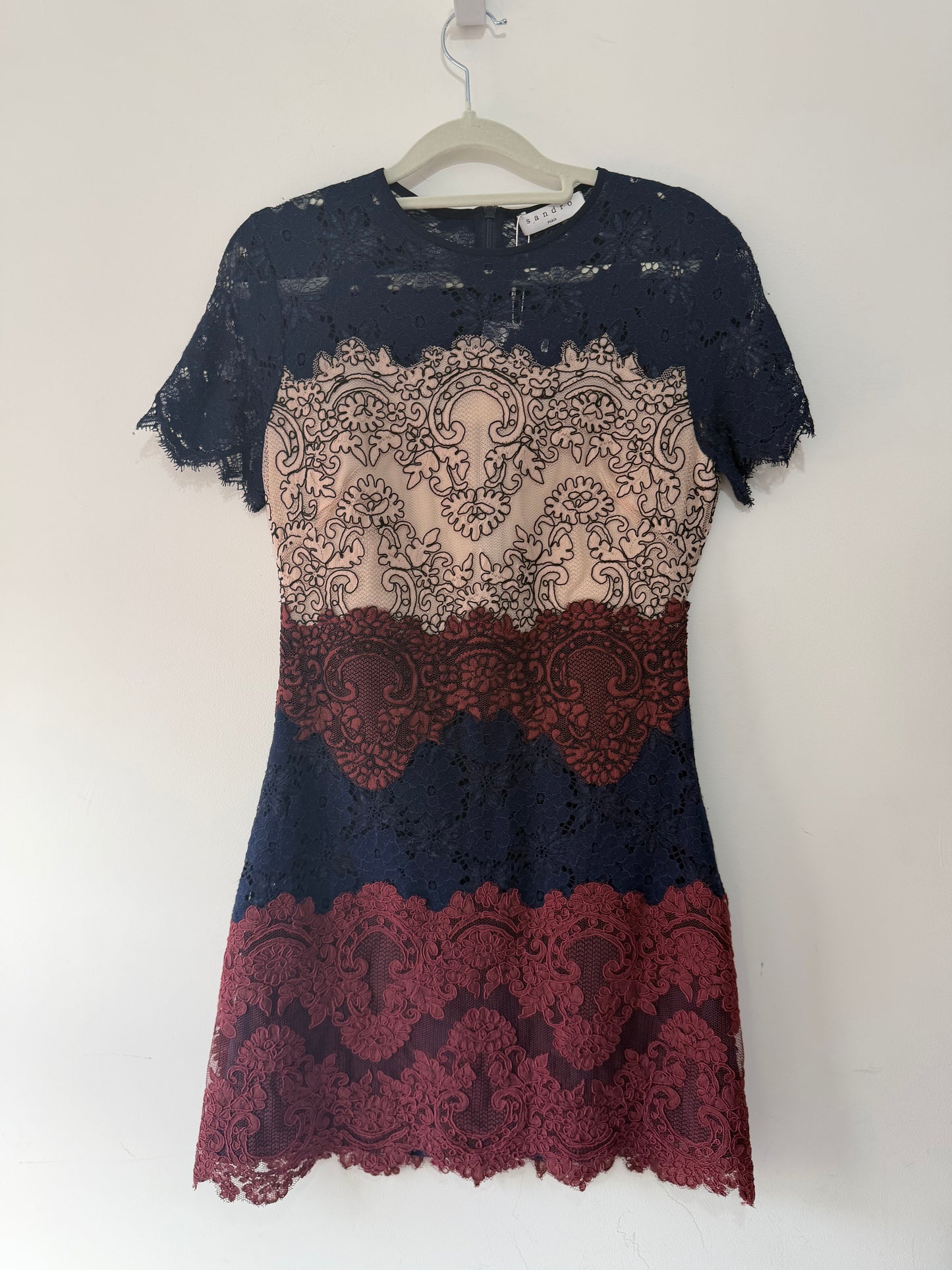 Preloved, Navy Sandro Dress, UK 8