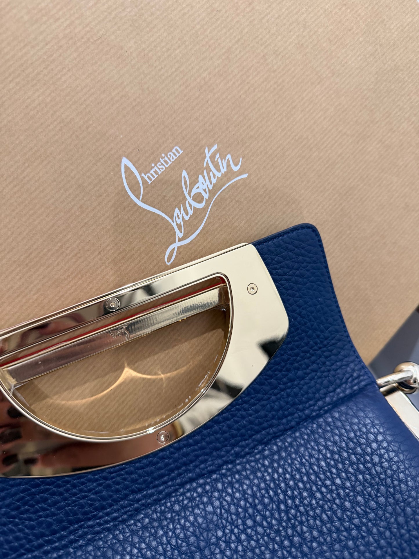 Navy Christian Louboutin Passage Messenger Bag, Brand New, Boxed