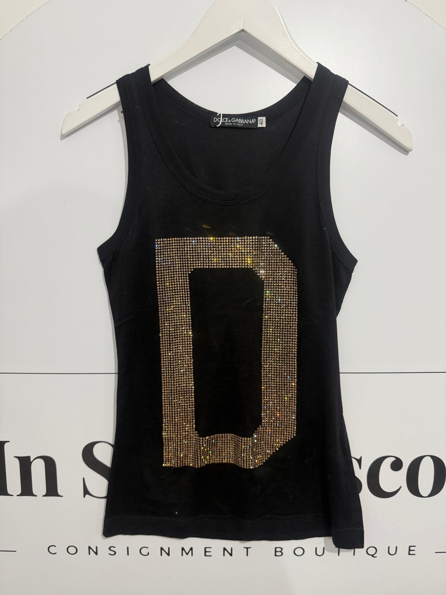 Black Dolce & Gabbana Vest Top, Small