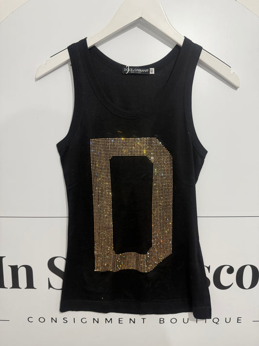Black Dolce & Gabbana Vest Top, Small