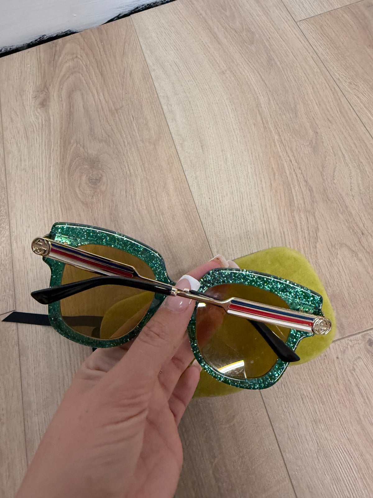 Preloved Gucci Sunglasses Green