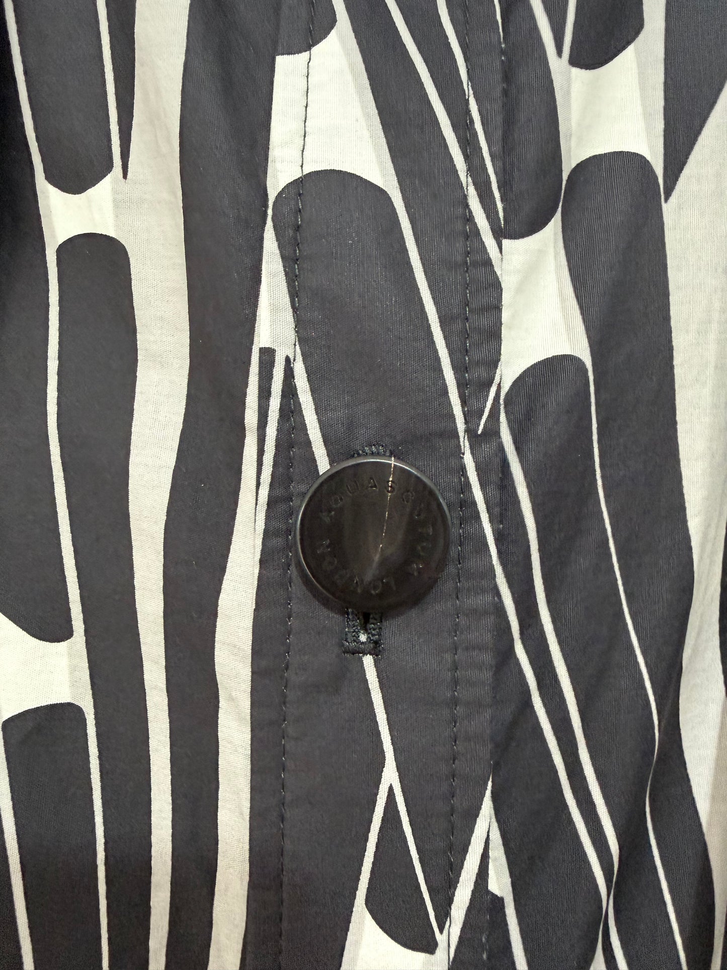 Black and white pattern Aquascutum london Thin trench, 8-10