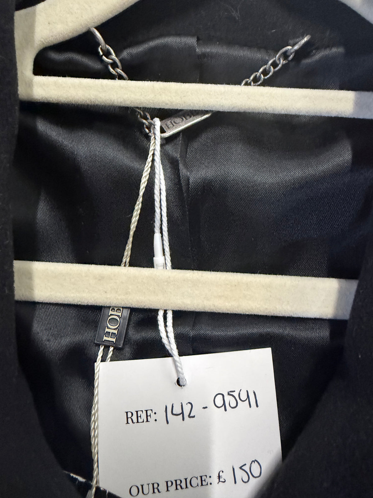 Preloved Hobbs Military Coat UK 10 Black