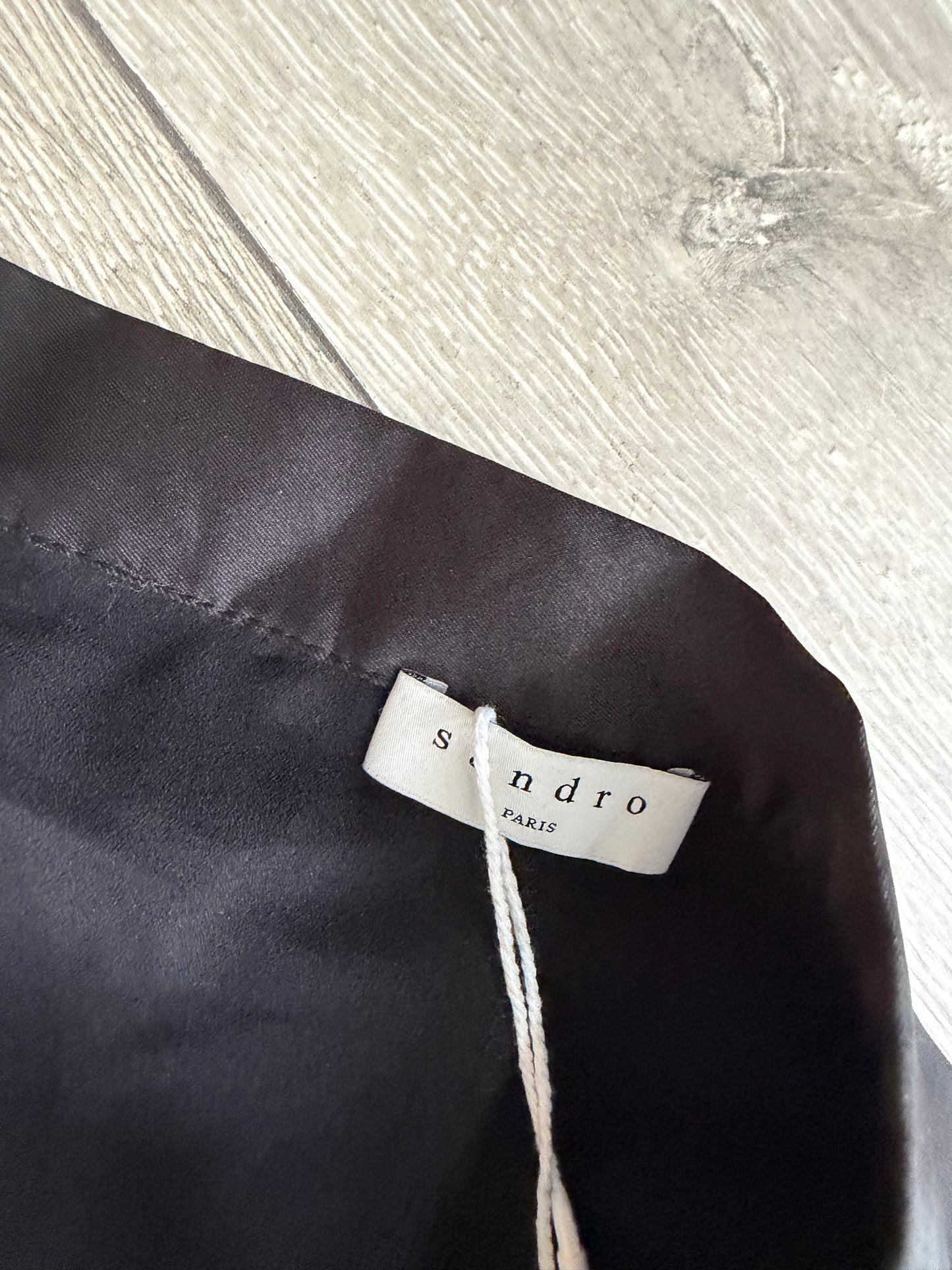 Preloved Sandro Skirt Size 12 Black