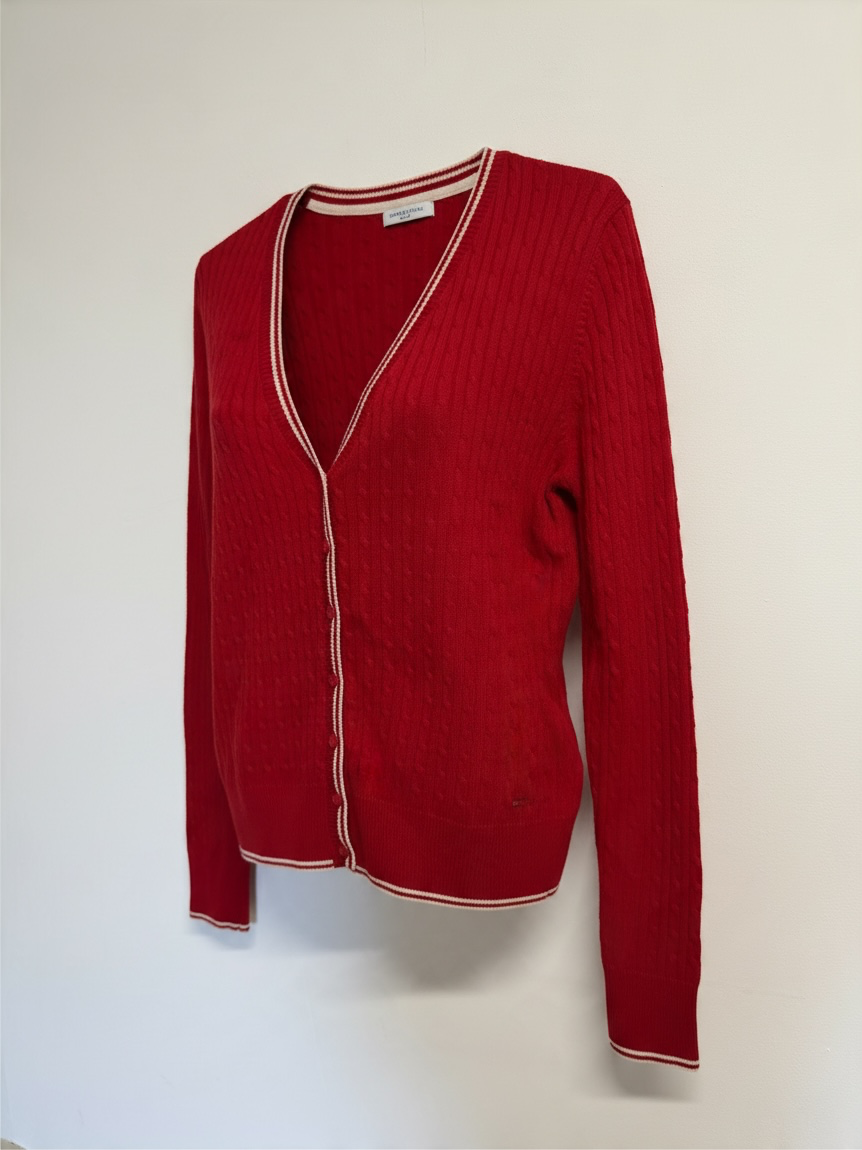 Preloved Tommy Hilfiger Cardigan Size M Red