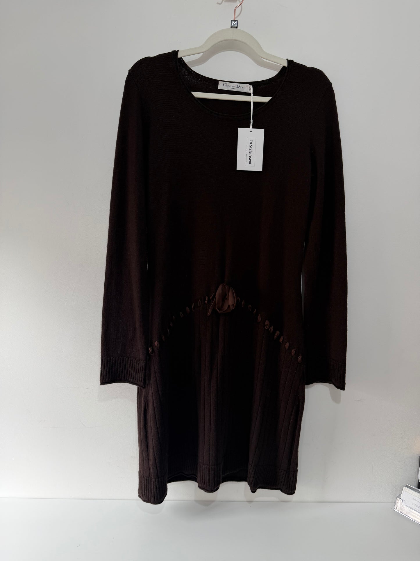 Preloved, Brown Christian Dior Dress, UK 14