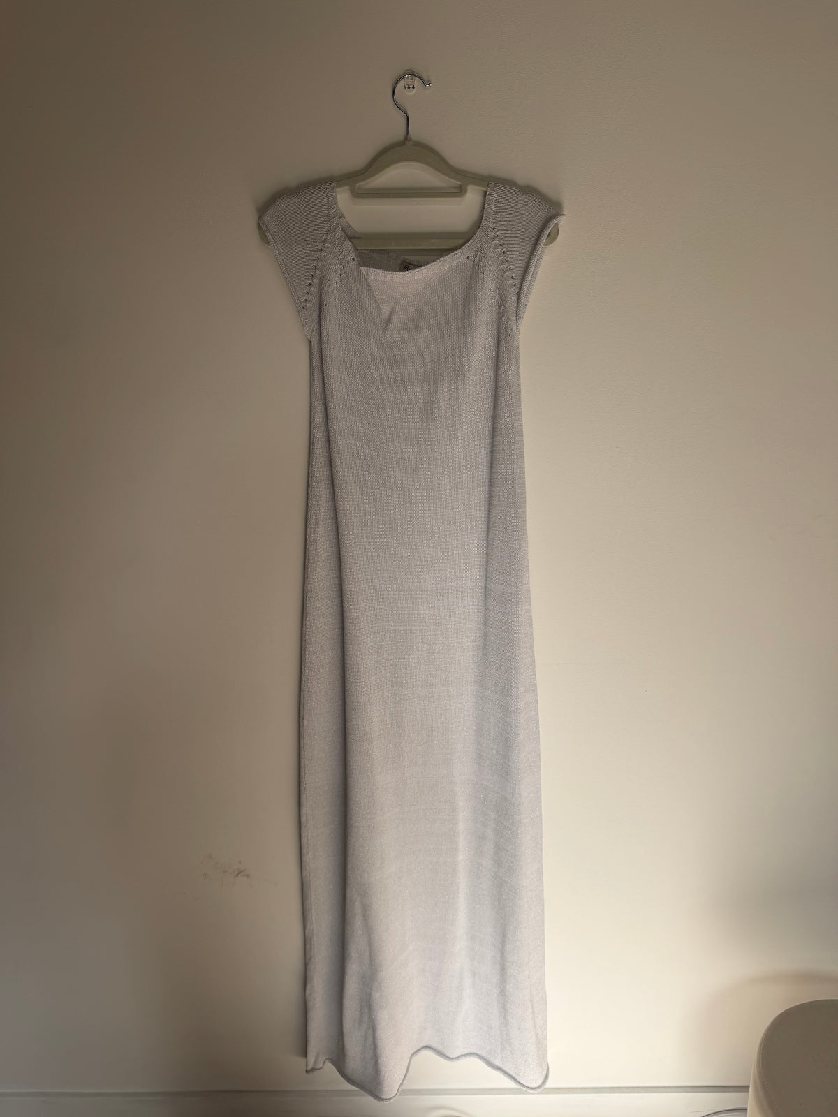 Preloved Farella Capri Dress, Size Medium Silver