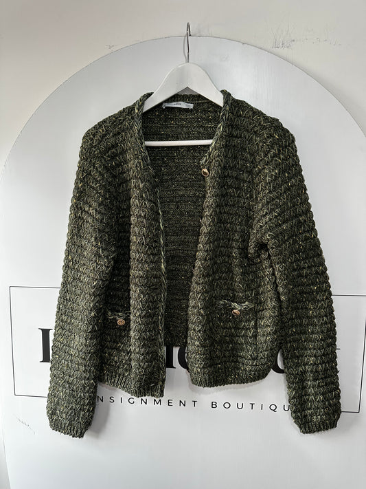 Green Mango Cardigan, Size Large