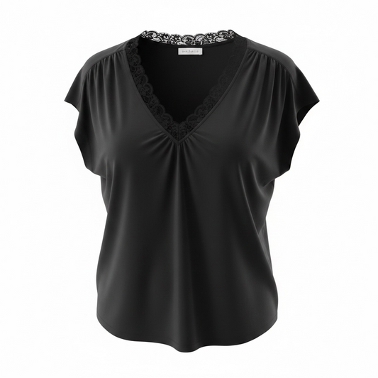 Pre-Loved Black Velvet by Graham & Spencer Top, XL
