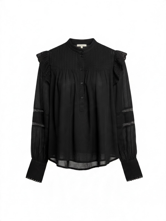 Preloved Karen Millen Blouse Size 12 Black