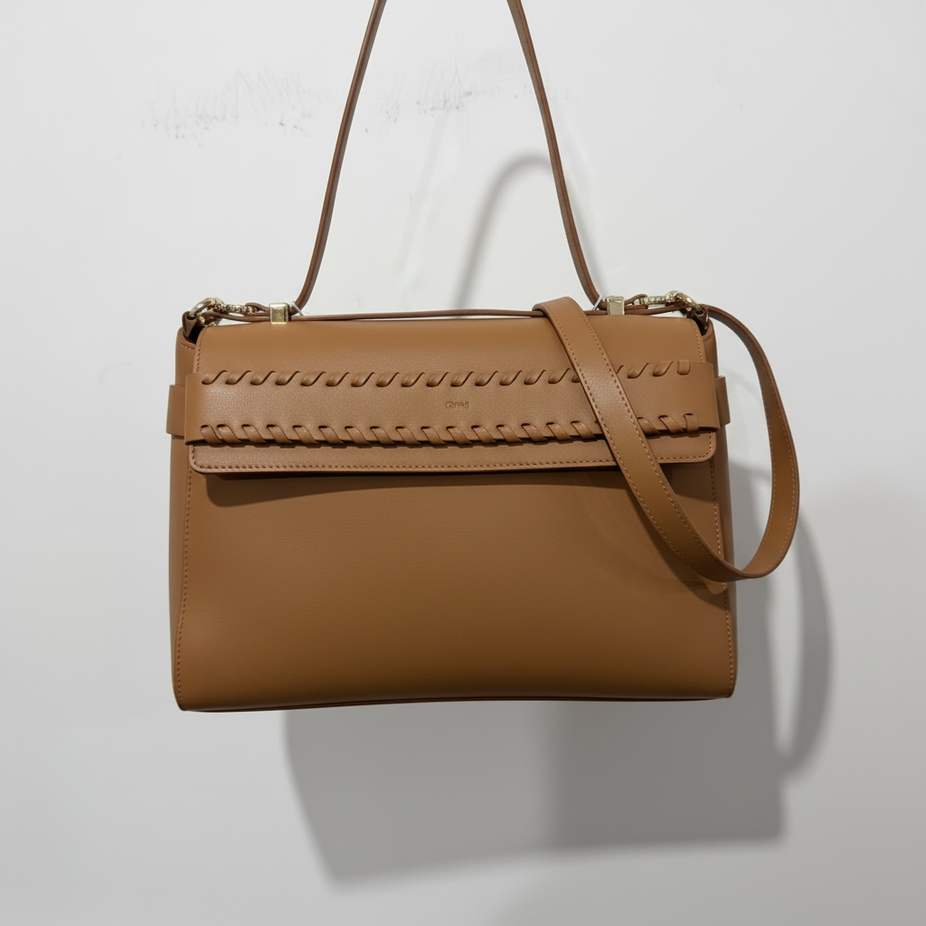 Brown Chloé Handbag Nacha Bag, 32cm W   25cm H