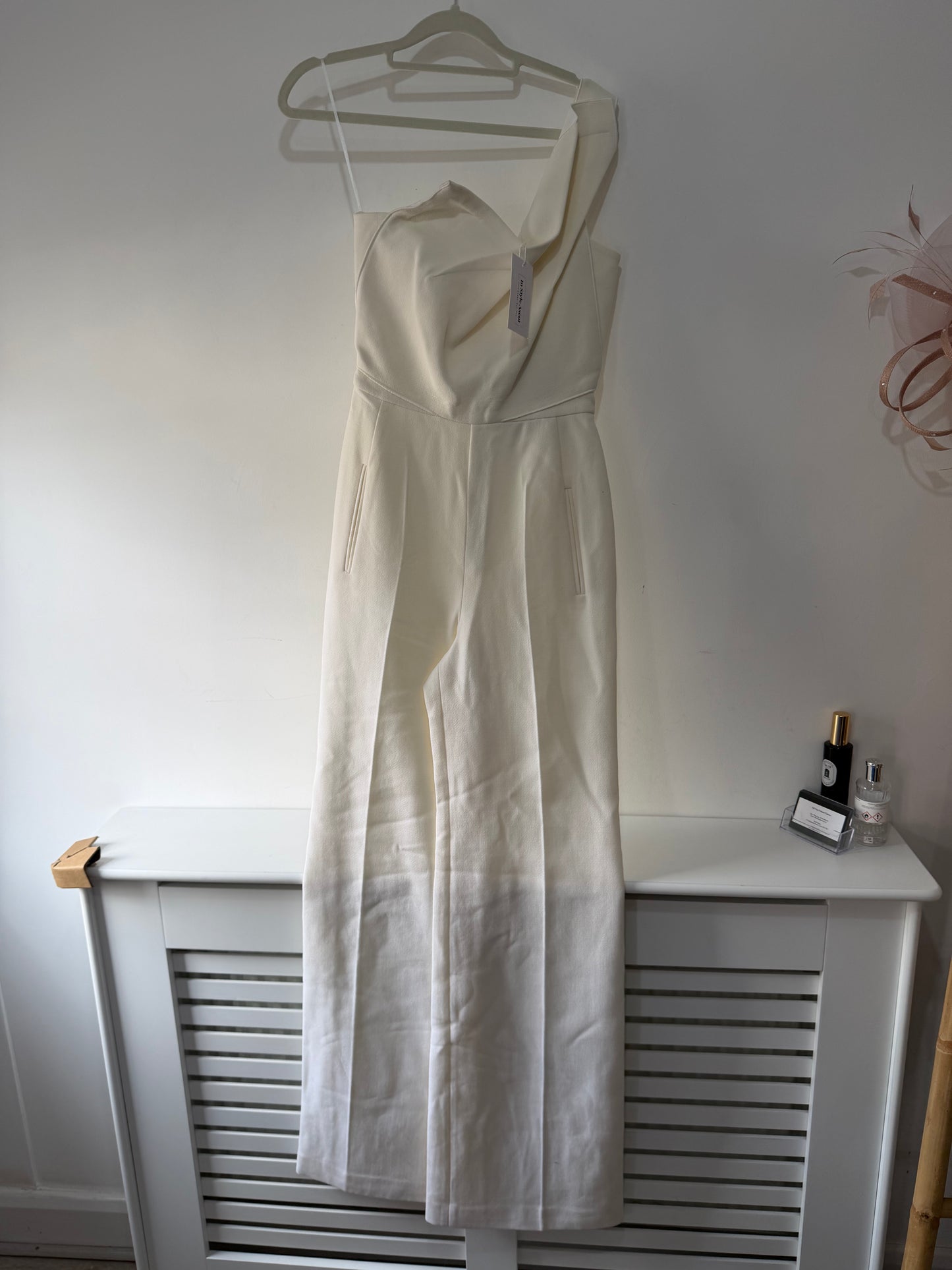 Preloved, White Roland Mouret Jumpsuit, UK 6