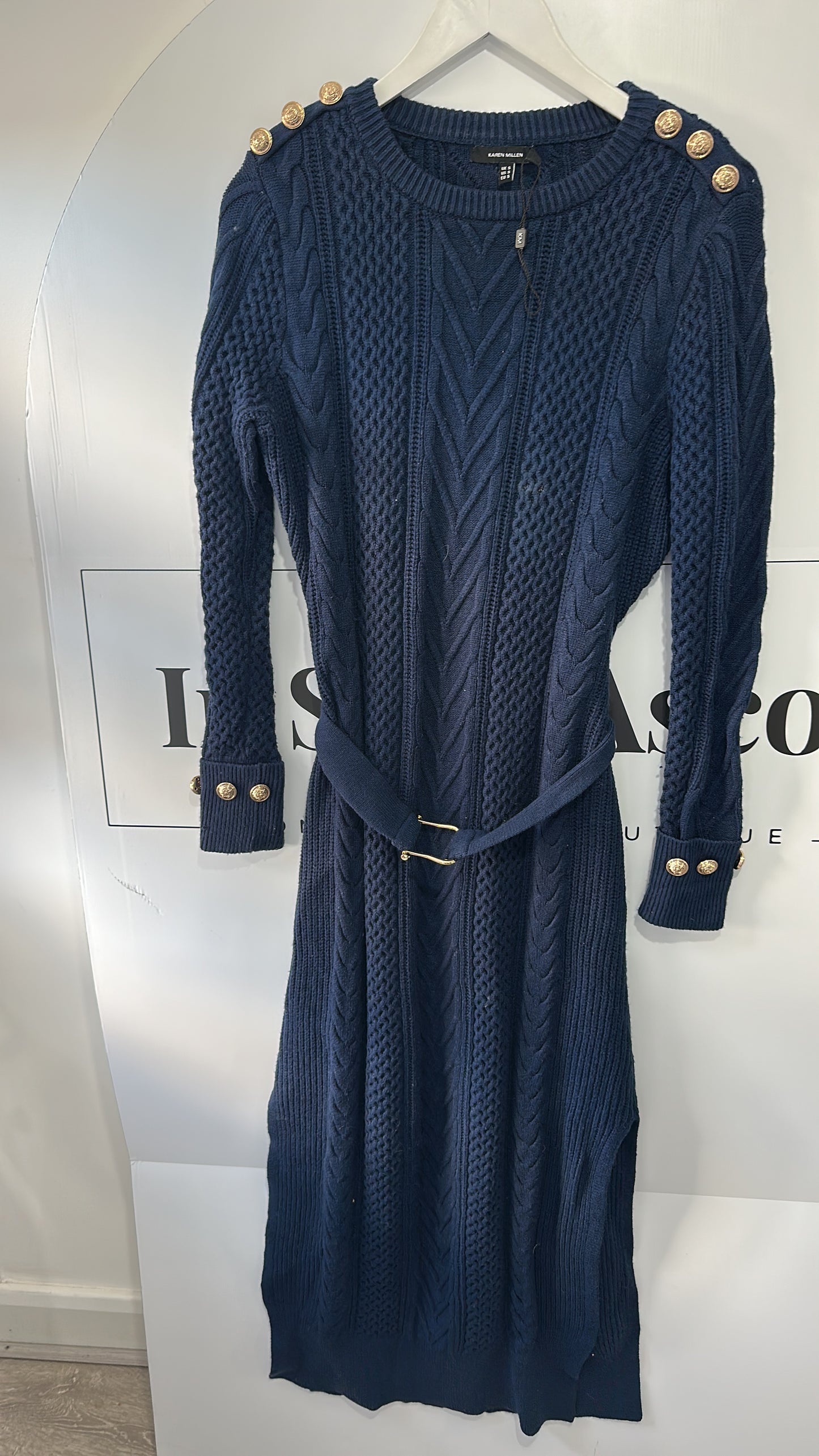 Navy Karen Millen Dress, Small