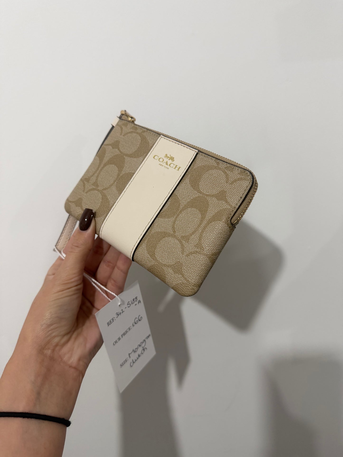 Monogram Coach Wallet Clutch