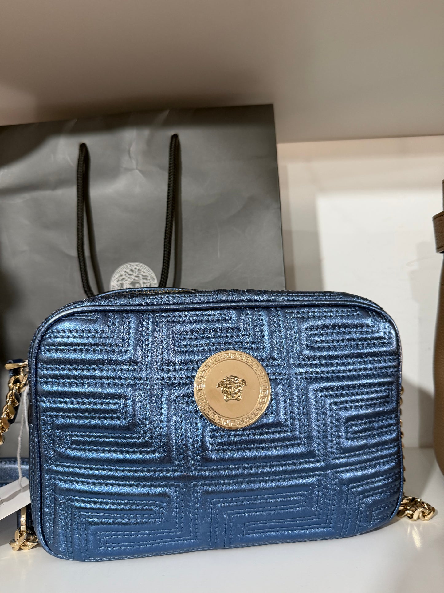 Blue Versace Bag