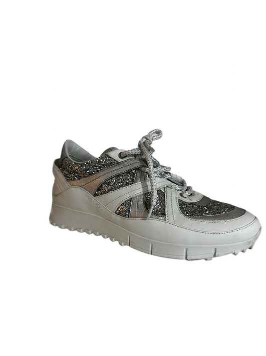 Silver Jimmy Choo Trainers, 37