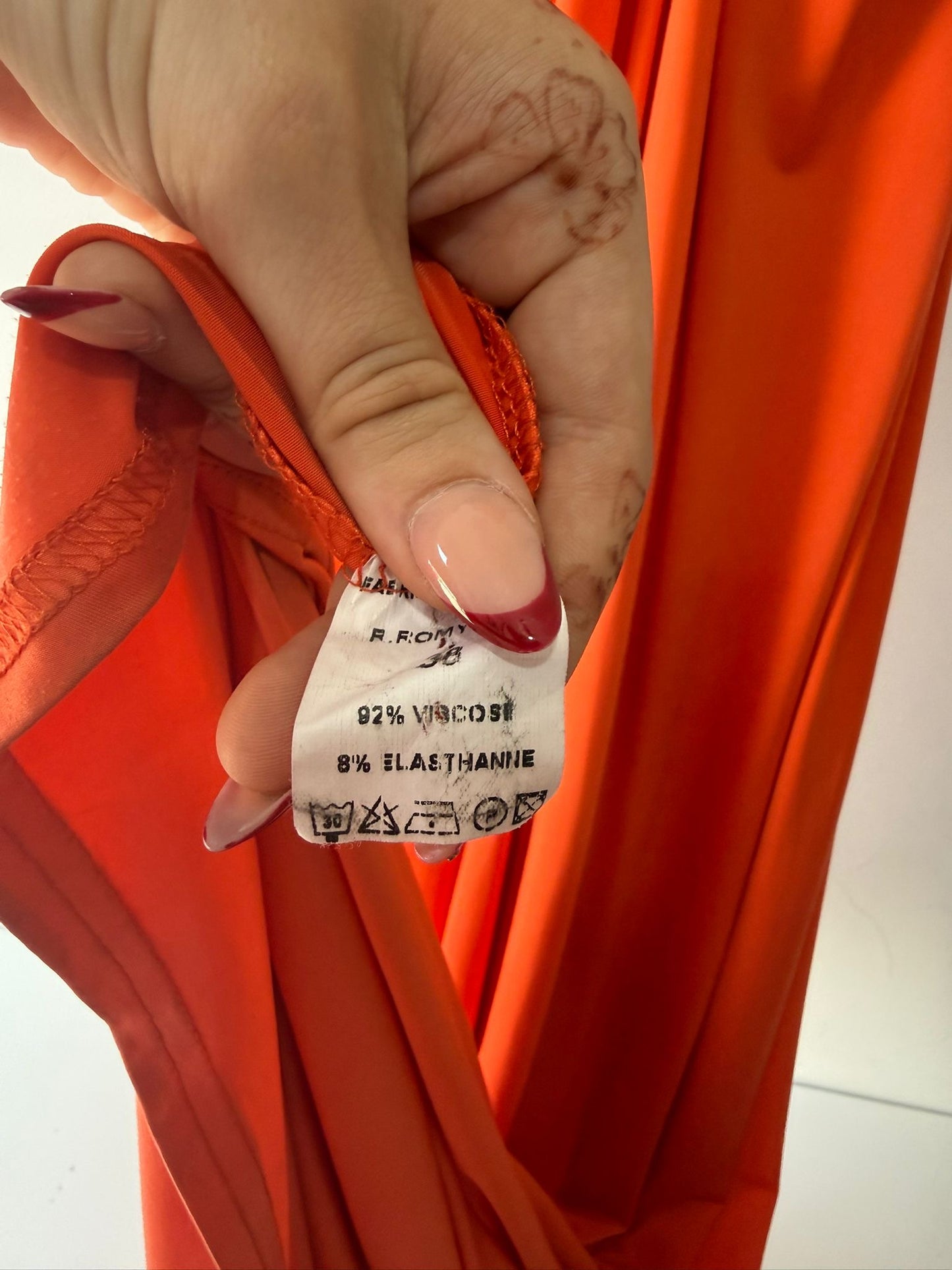 Preloved Orange/Coral Ingenue Dress, Size 10