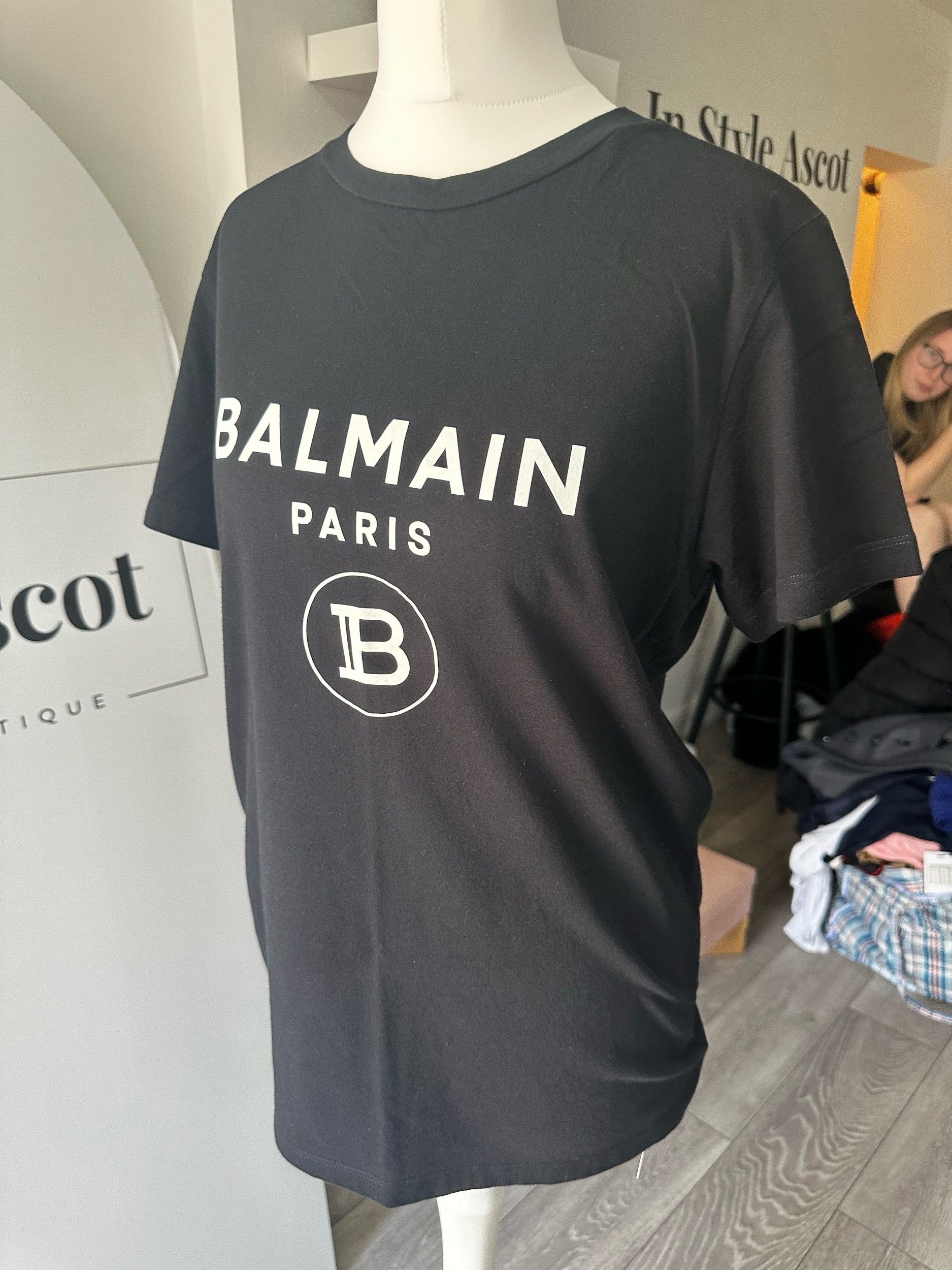 Balmain Black T-Shirt - S