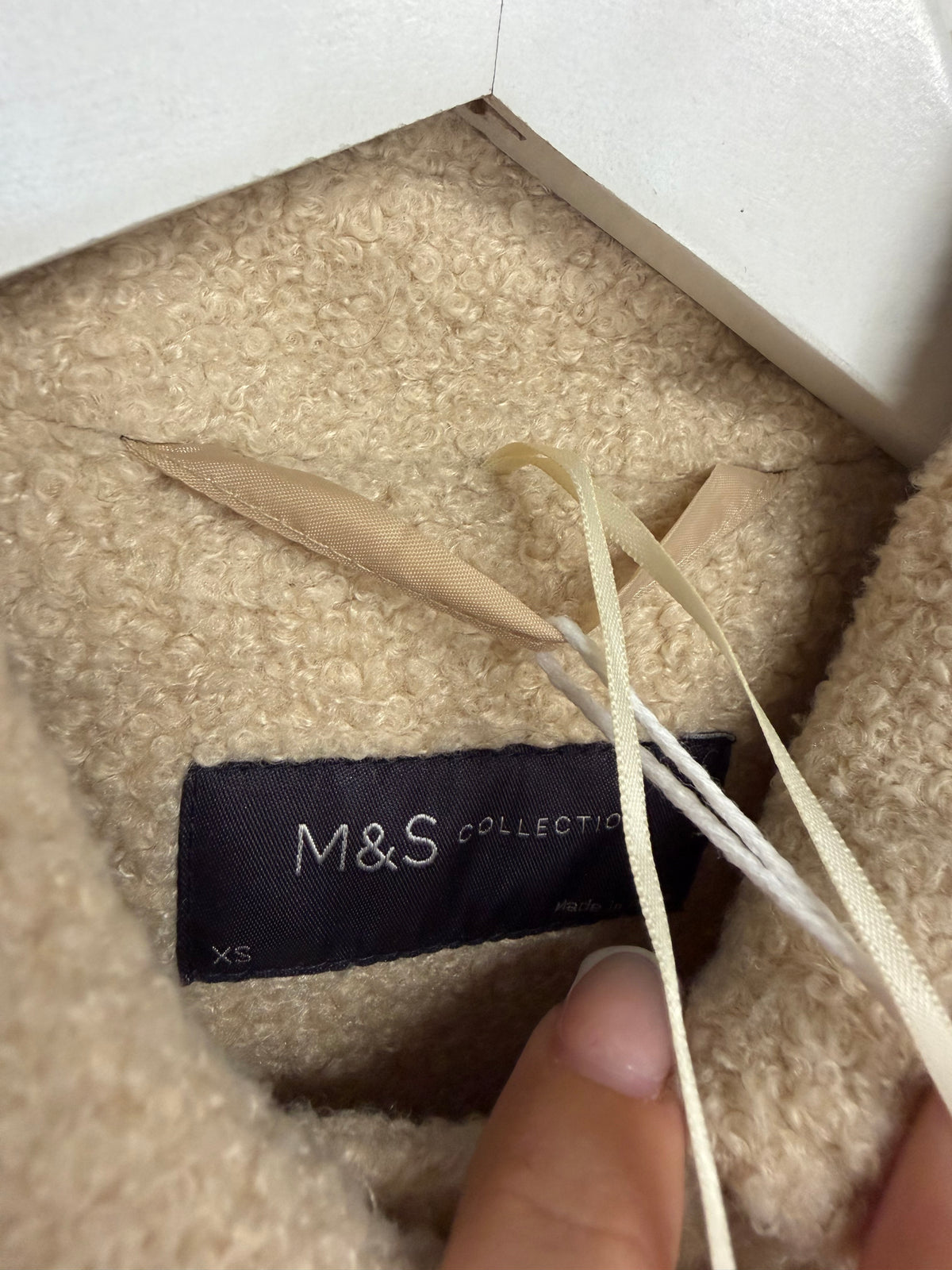 Preloved M&S Jacket Size XS Cream