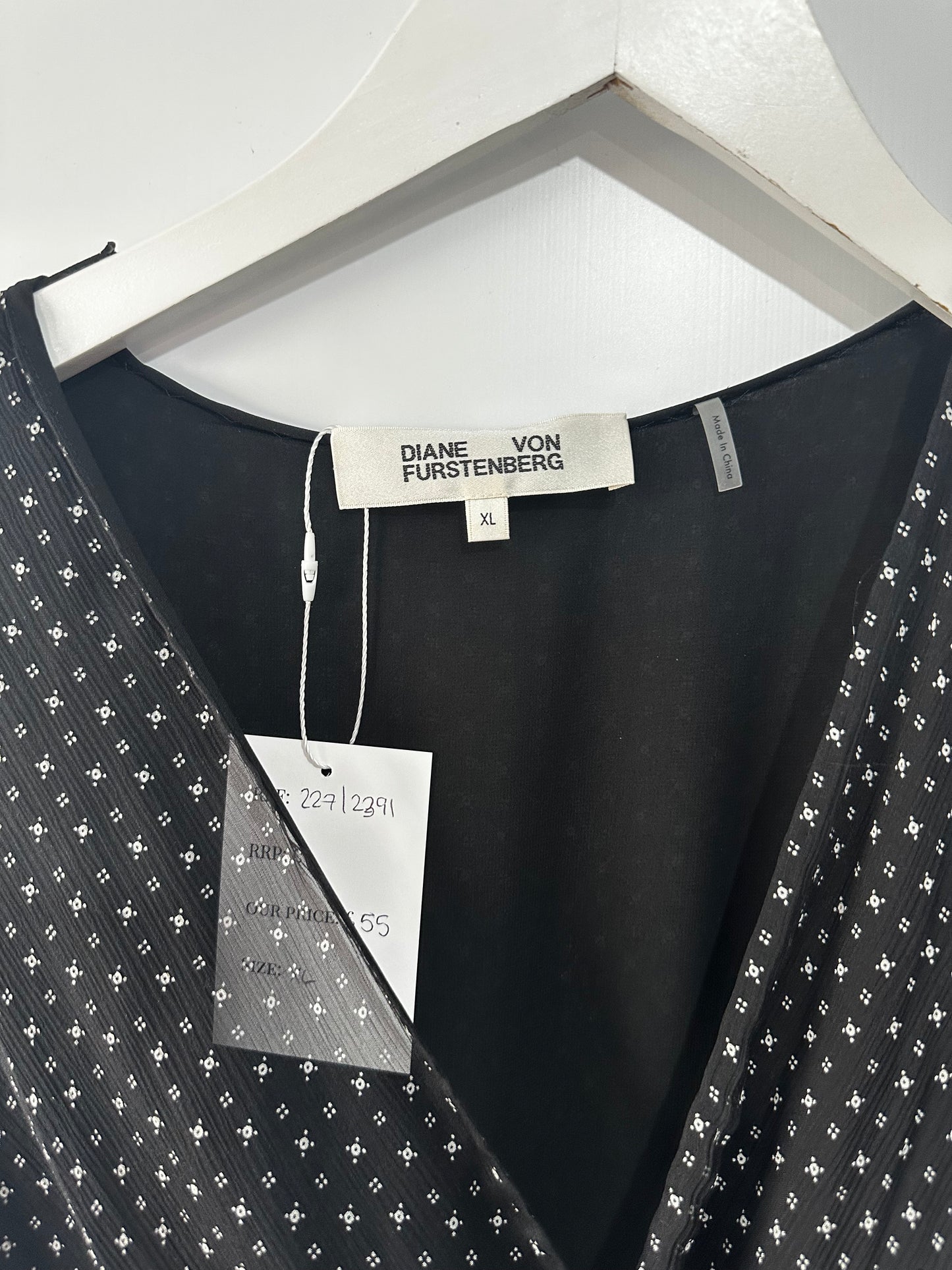 Black DVF Jumpsuit, XL