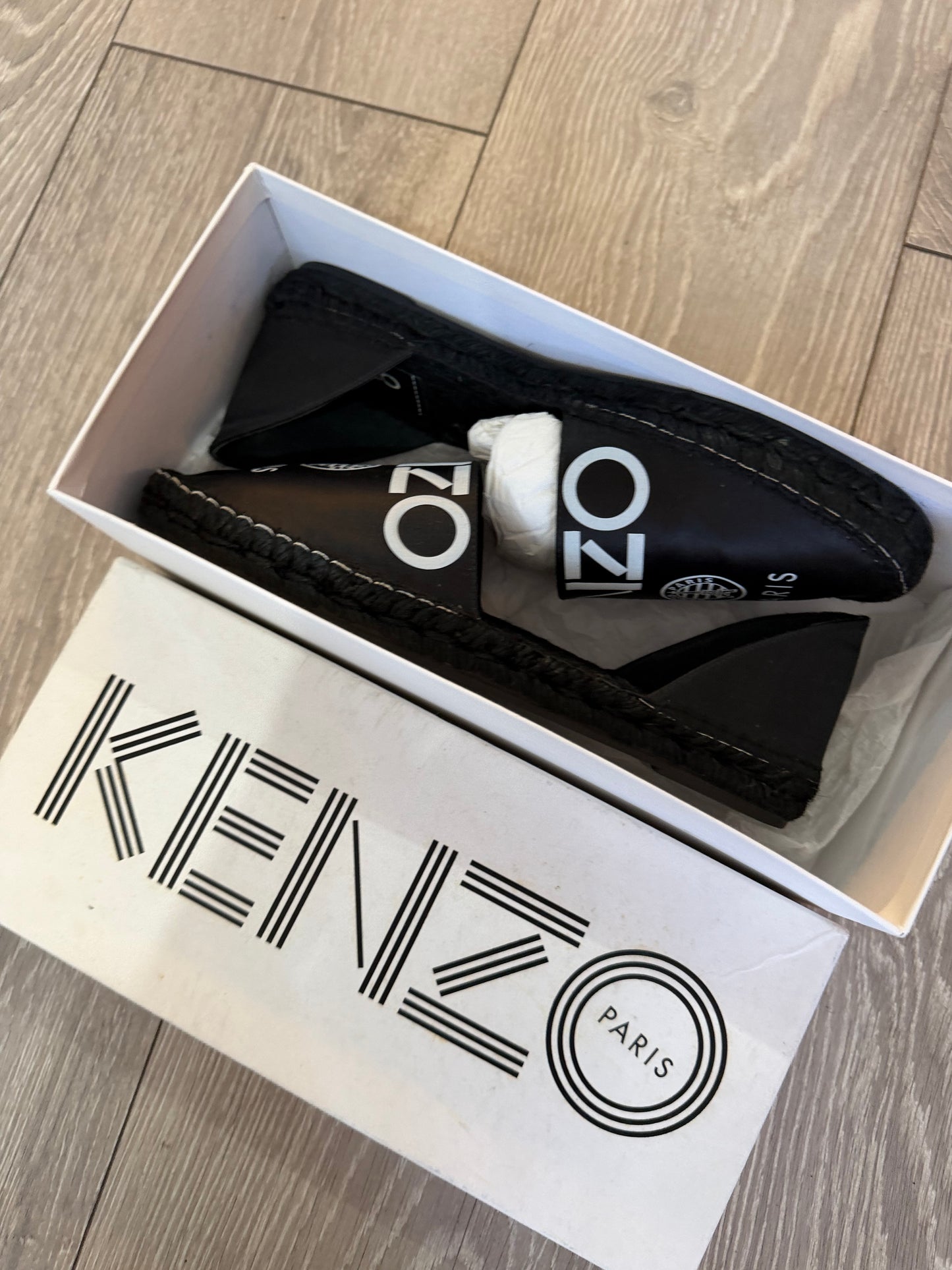 Preloved, Black Kenzo Espadrilles, Size 39 - UK 6