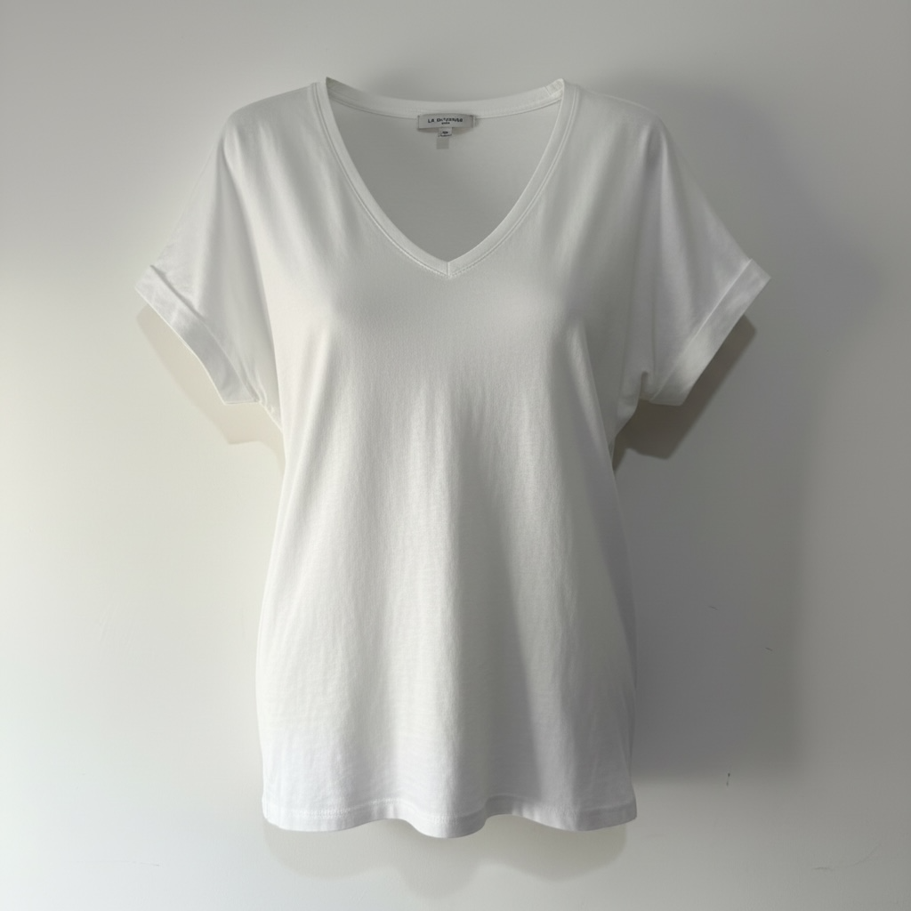 Preloved NEW White Frame Brand New T Shirt, Size Large