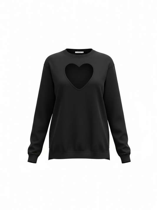 Preloved Proenza Schouler Top/Sweater Size XS (XS/S) Black Loveheart
