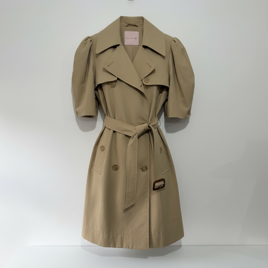 Beige Simone Rocha X H&M Collab Trench Coat, Size M (12)