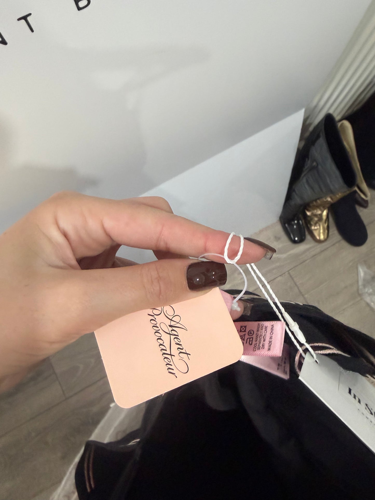 Black Brand New Agent Provocateur Cami, Size 3 (fits 10)