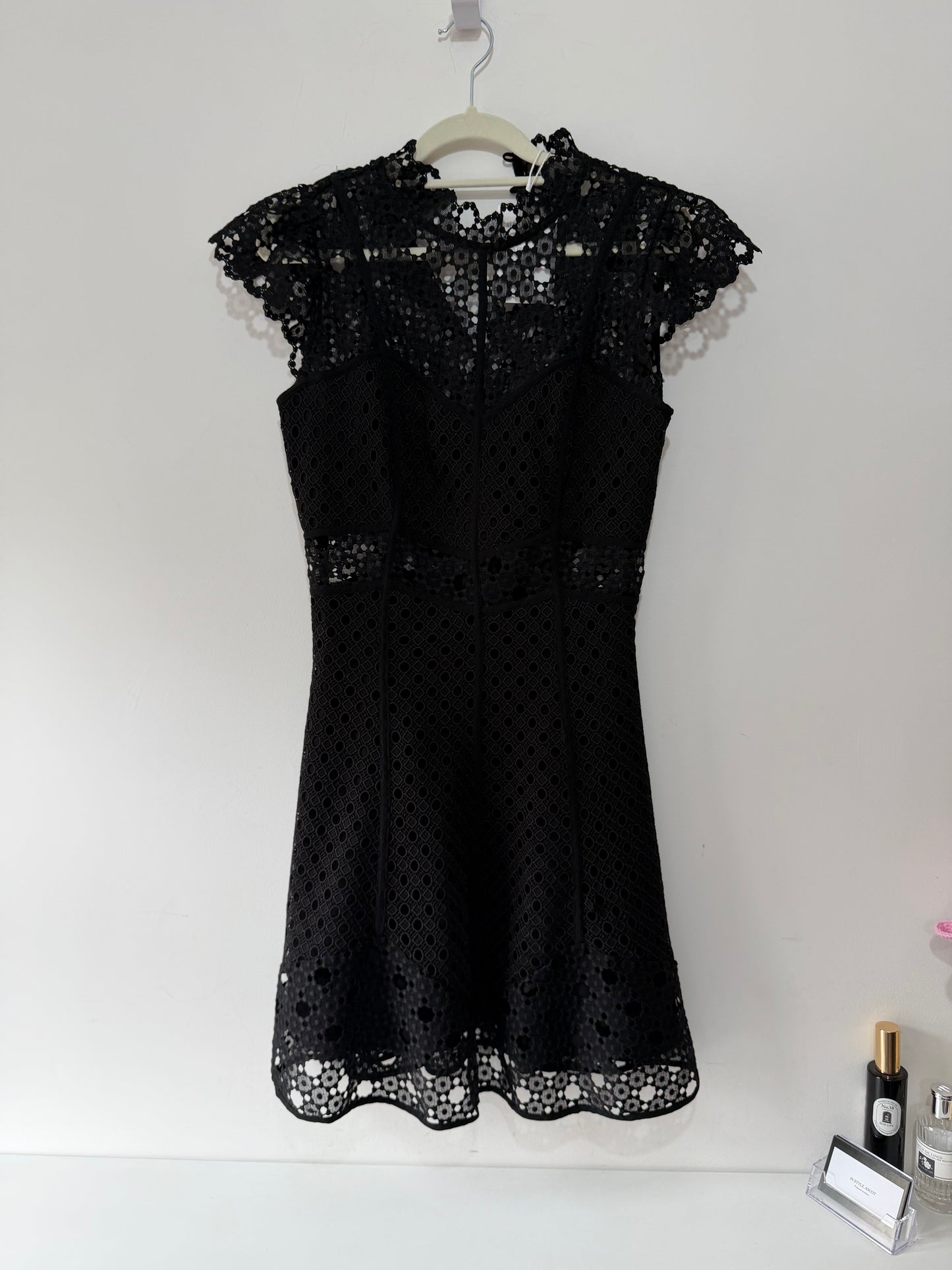 Preloved Sandro Dress Size 10 Black