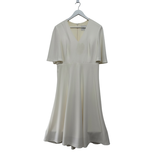 Pre-owned, Cream/White LK BENNETT Dress, Size 16
