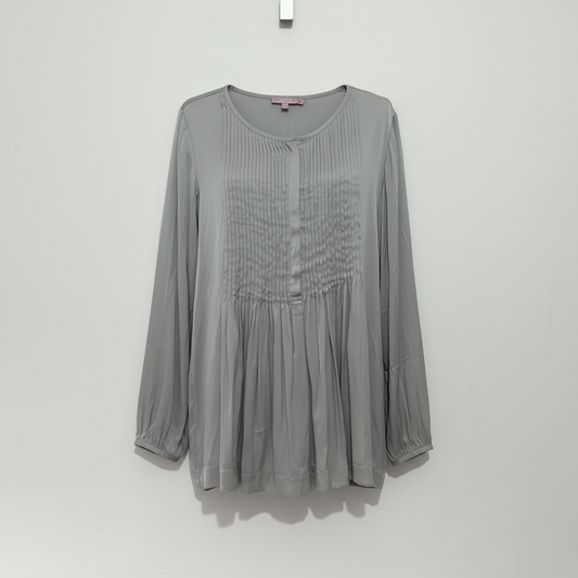 Pre-owned, Grey Calypso Blouse, Size M
