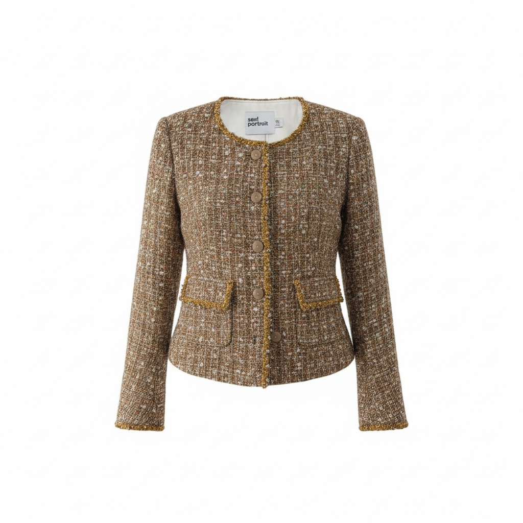 Gold Self-Portrait Jacket, Size 4