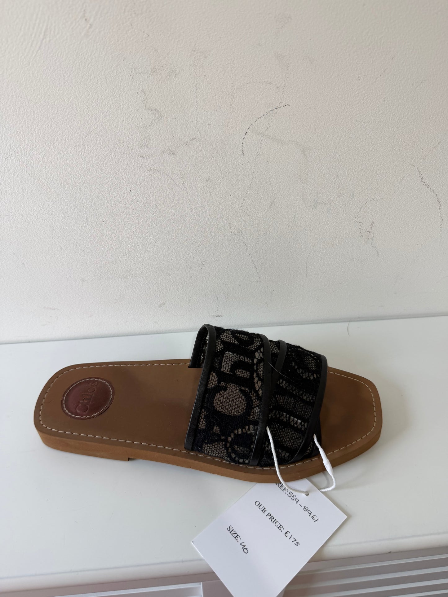 Preloved Black Christian dior Sandals, Size 39