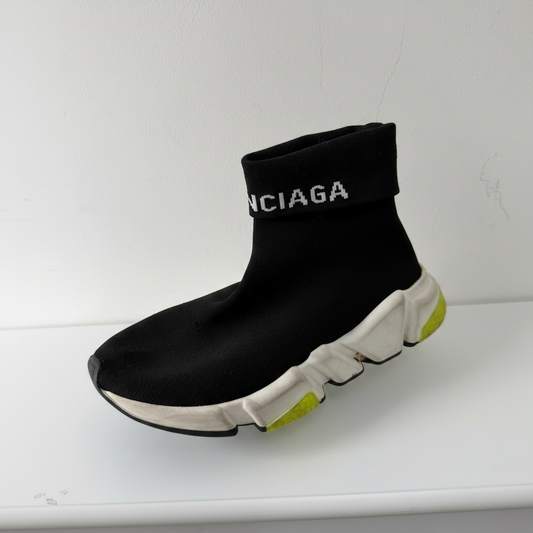Preloved, Black Balenciaga Trainers, Size 35 (UK 2)