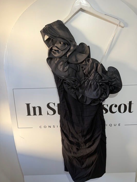 Black Mikael Aghal Dress, Size UK 10, Brand New