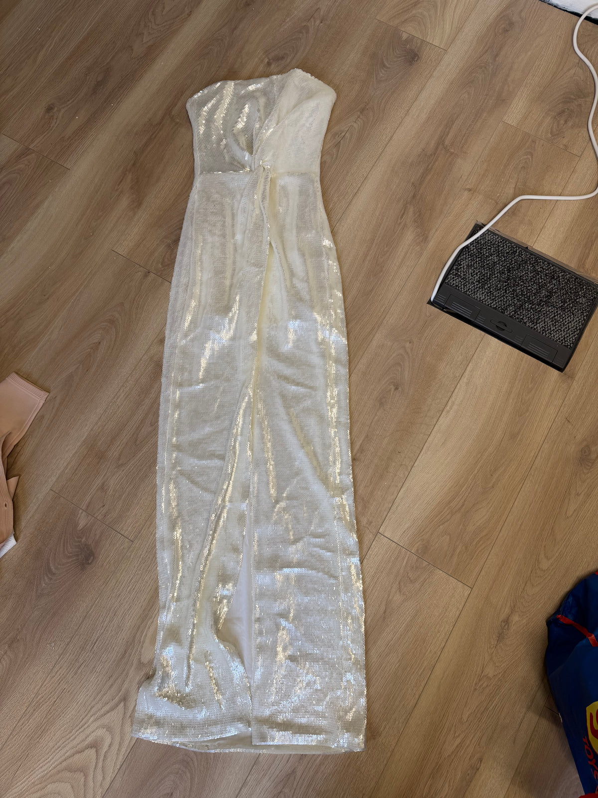 Preloved Nadine Merabi Dress, Size 8 White