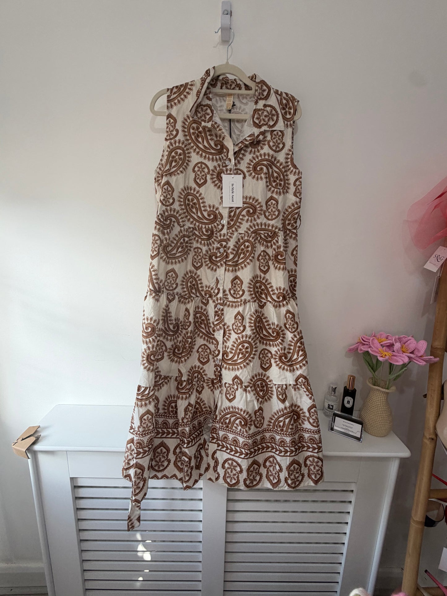 Preloved Cream Port Original Dress, L