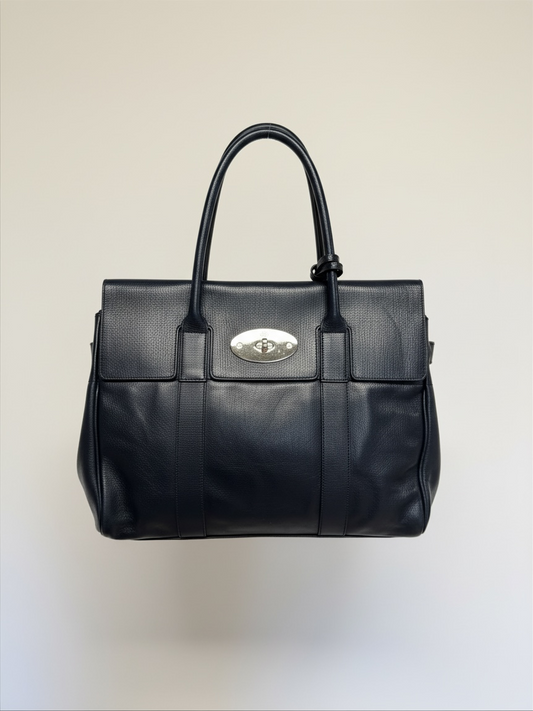Preloved Mulberry Bayswater Bag, Navy