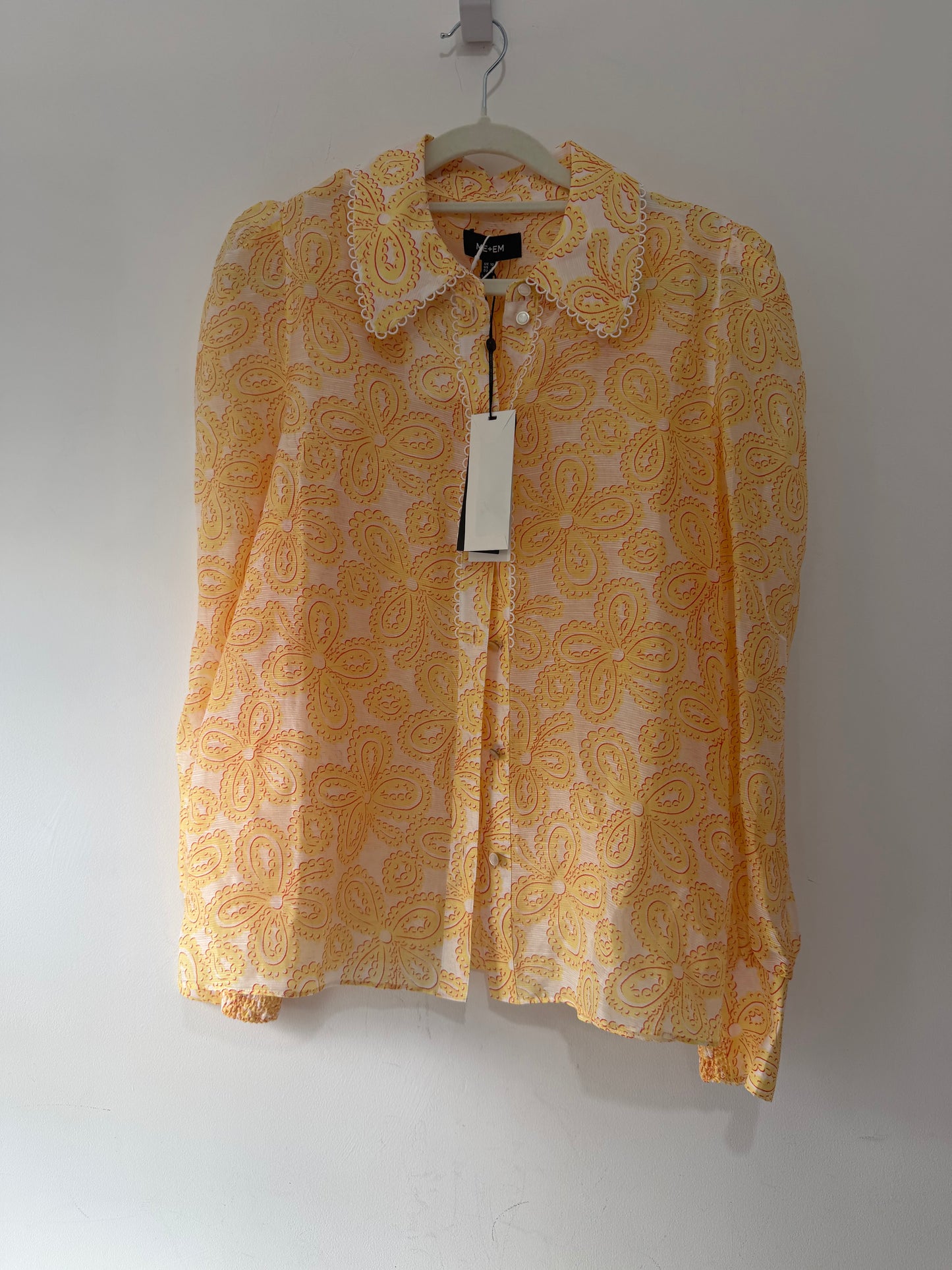 Preloved ME + EM Size 10 Floral yellow