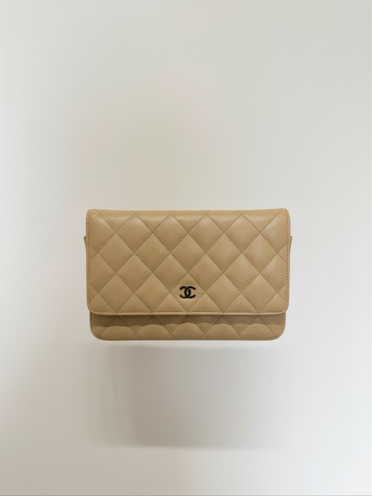 Preloved Chanel Handbag Beige