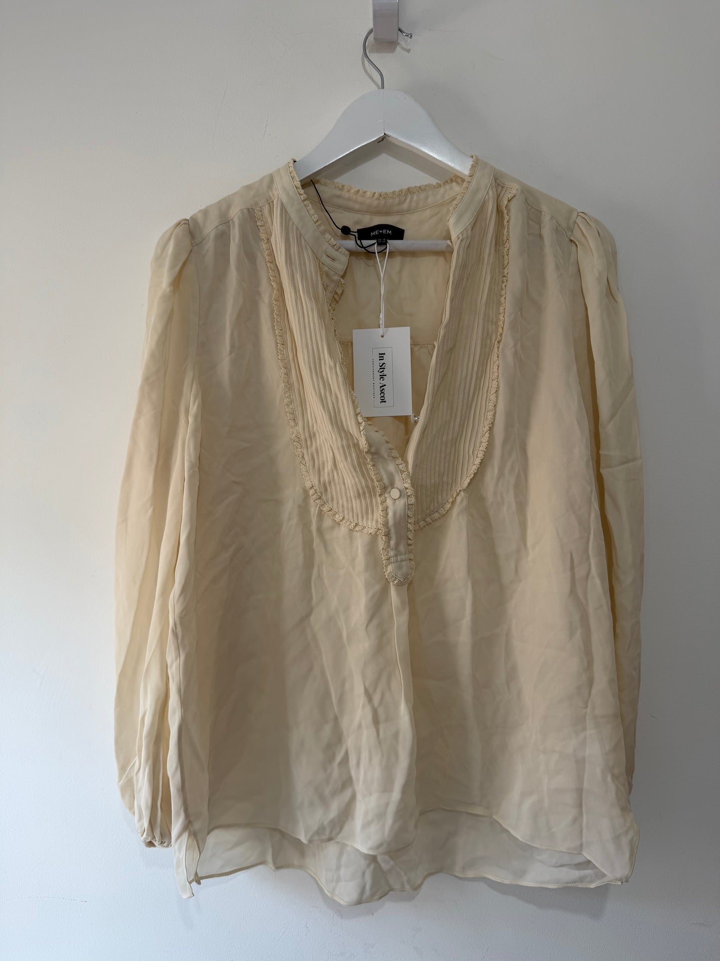 Preloved Cream ME & EM Blouse, Size UK 14