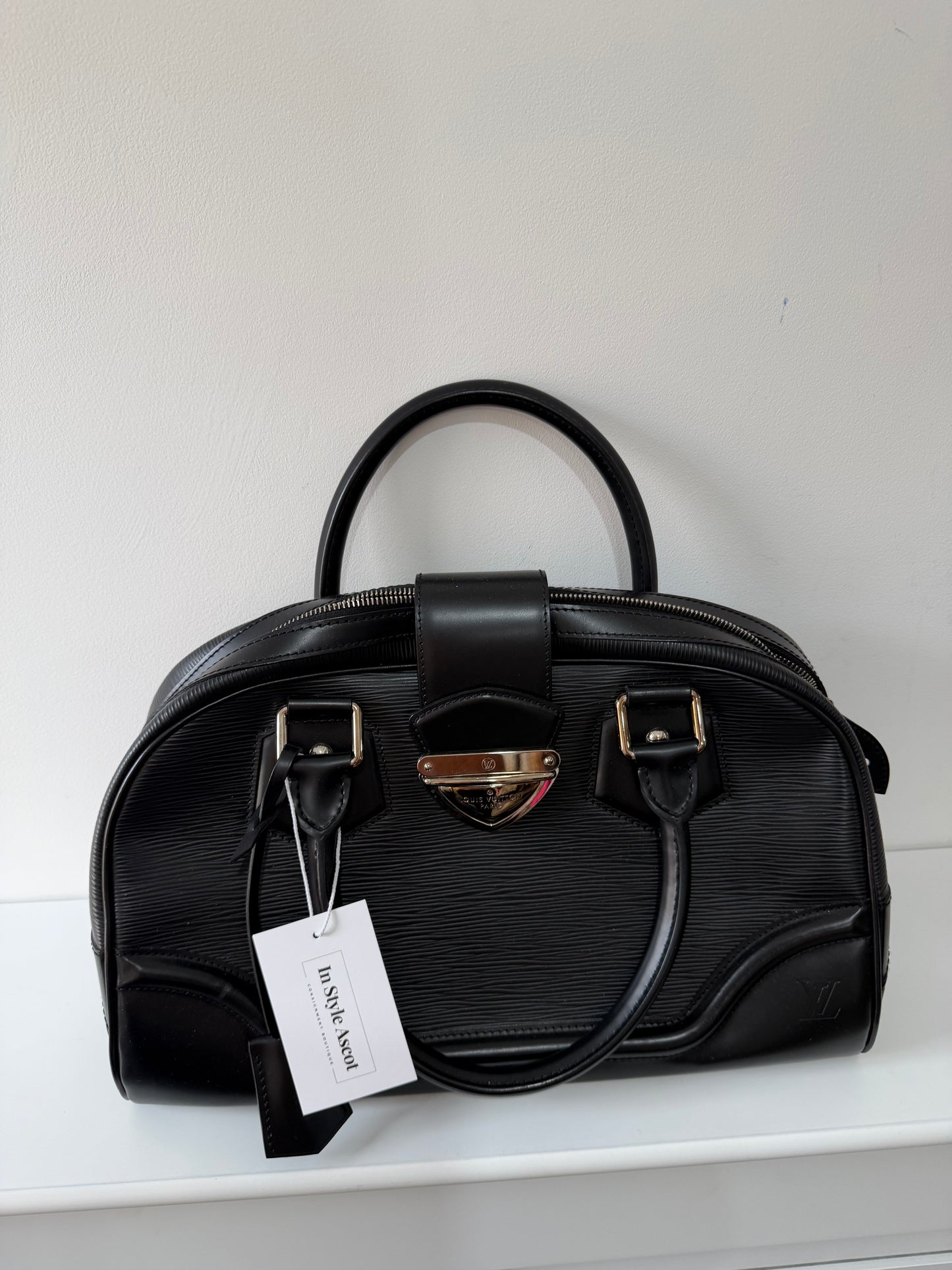 Preloved Black Epi Leather Louis Vuitton Bag