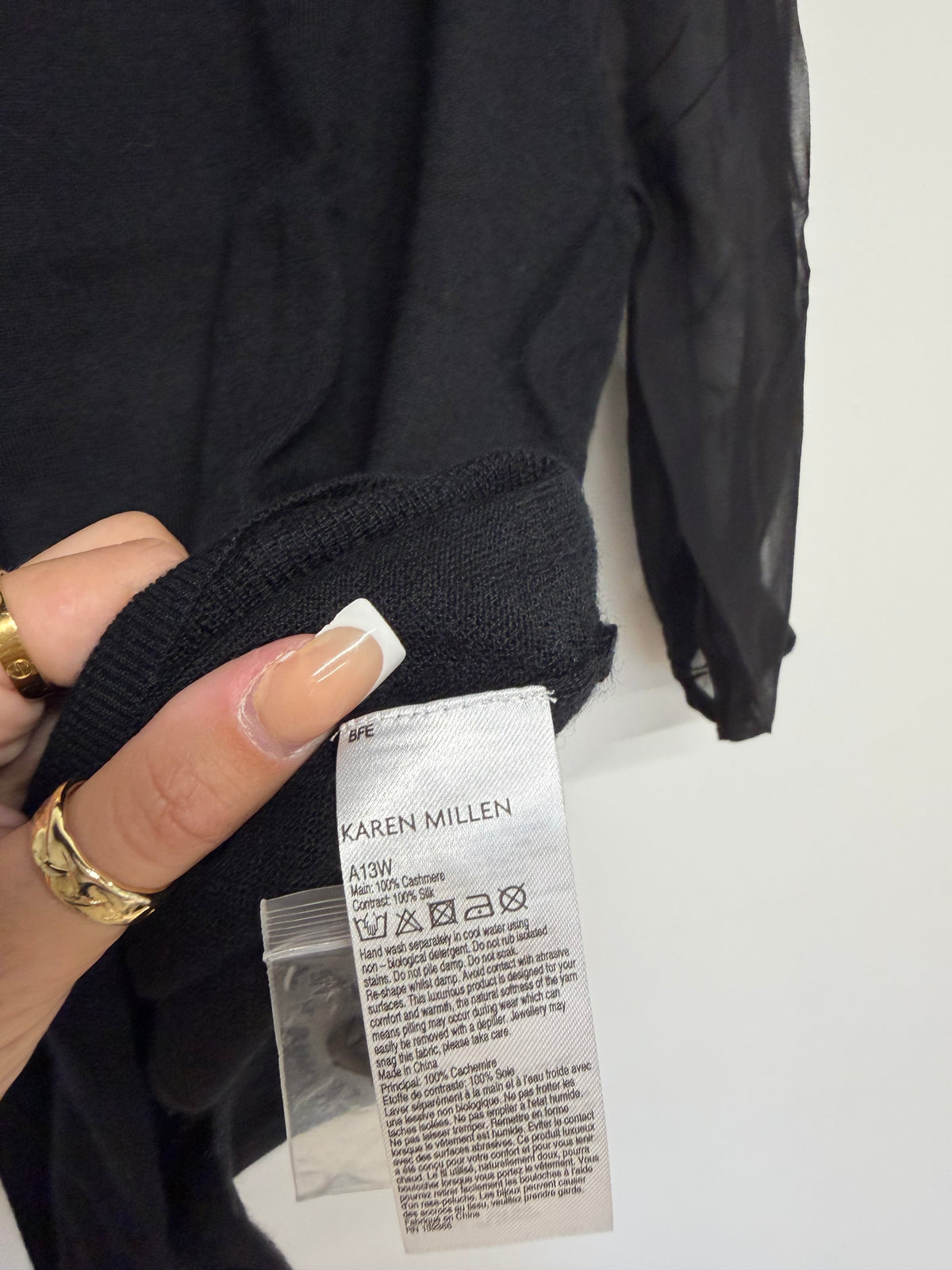 BNWT Karen Millen Jumper Size UK 8 Black