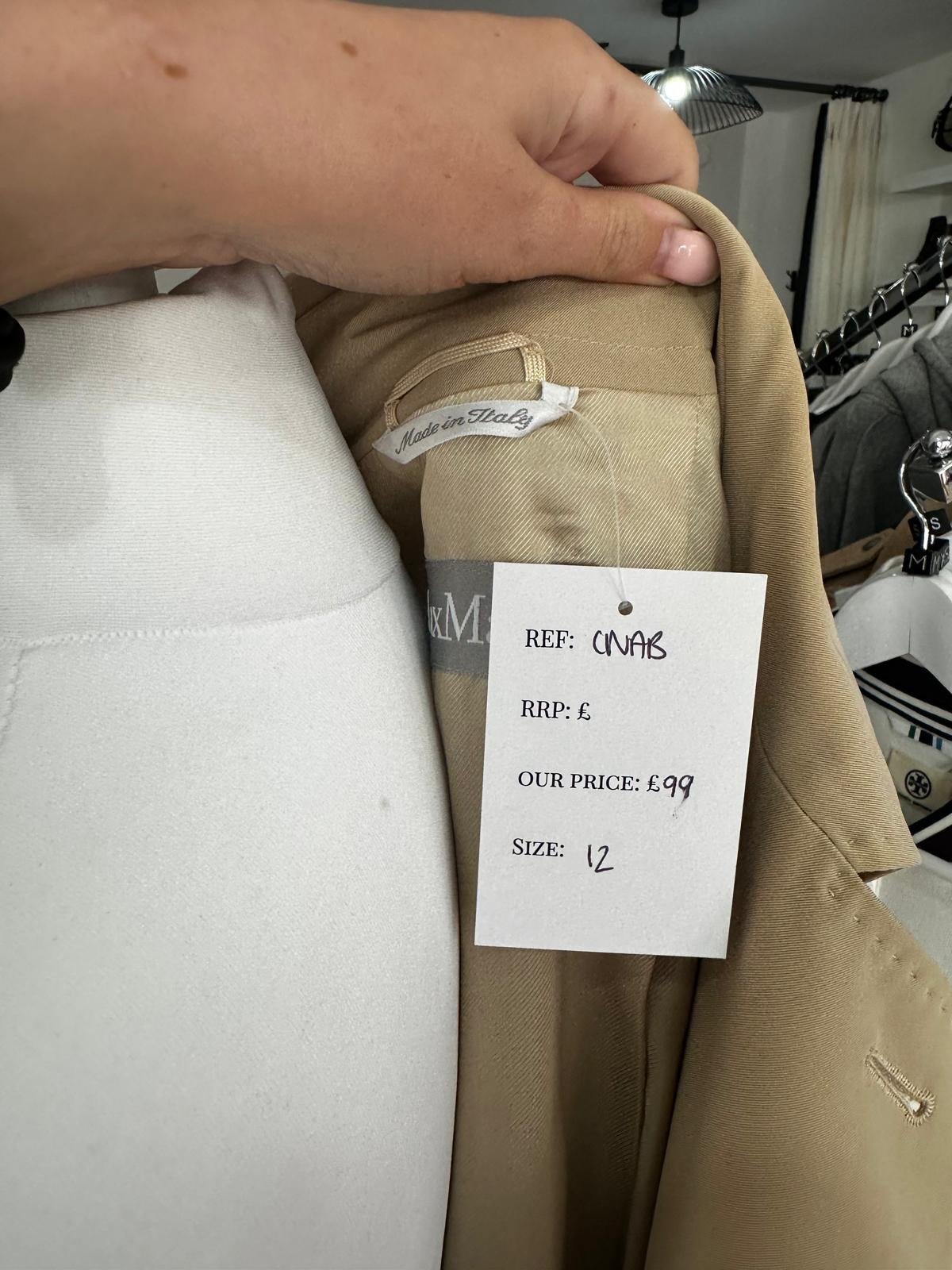 MaxMara Cream Trench Coat - 12