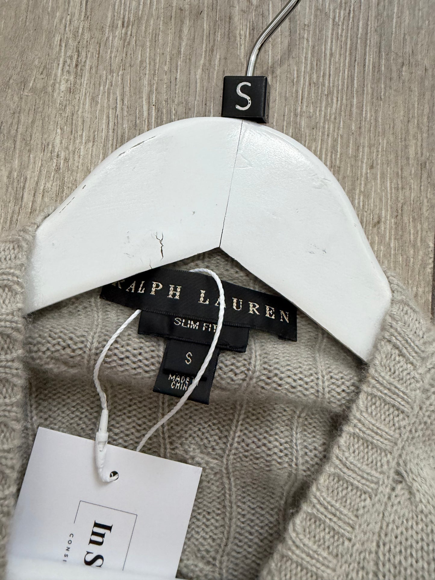 Grey Ralph Lauren Cashmere Jumper, Size S